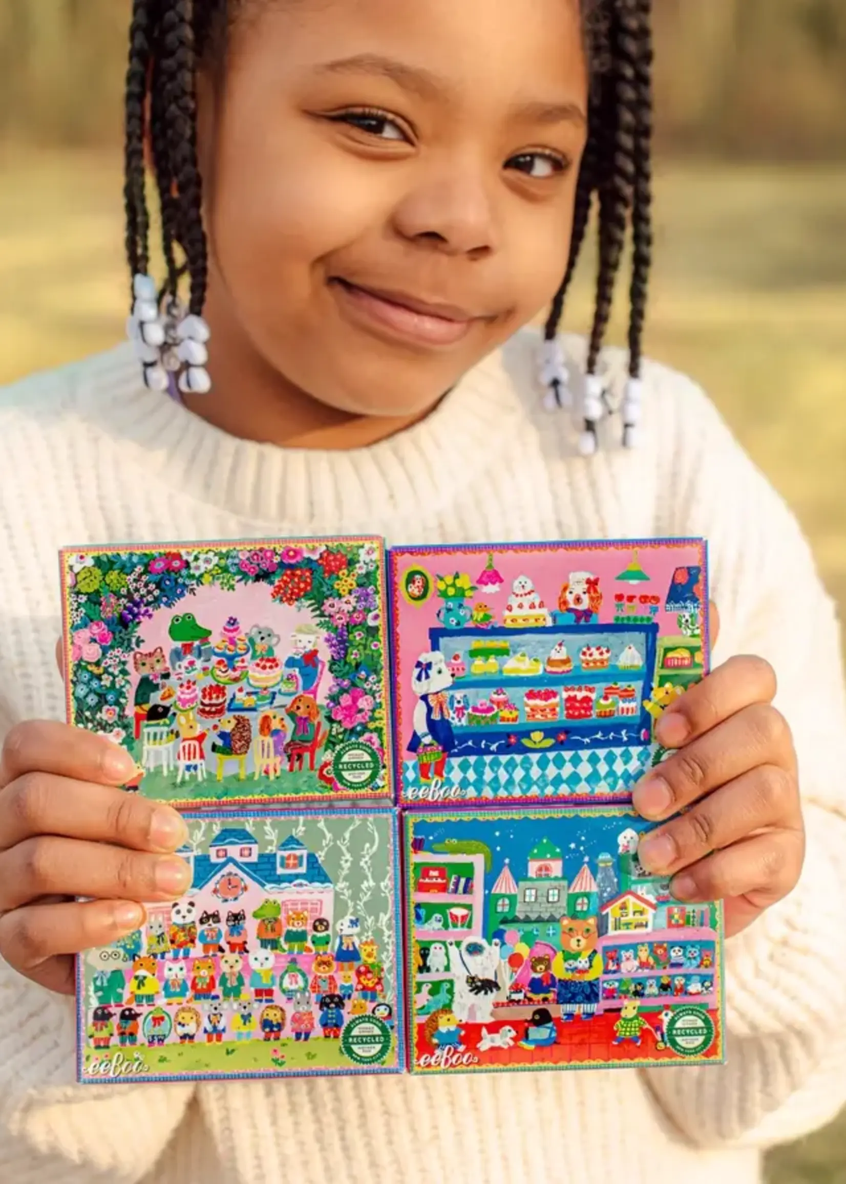 eeBoo Yumi Kitagishi Mini Puzzle asst