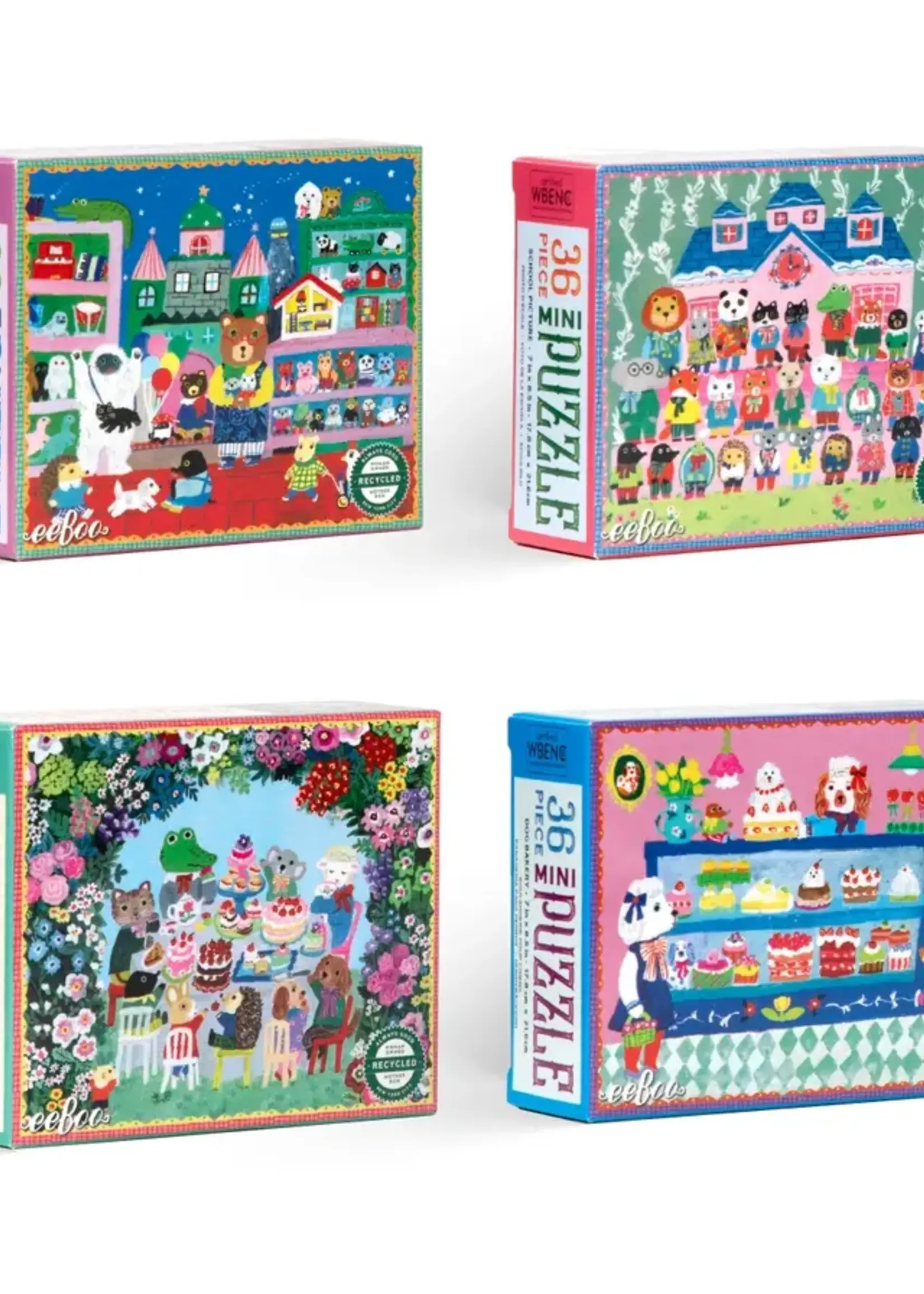 eeBoo Yumi Kitagishi Mini Puzzle asst