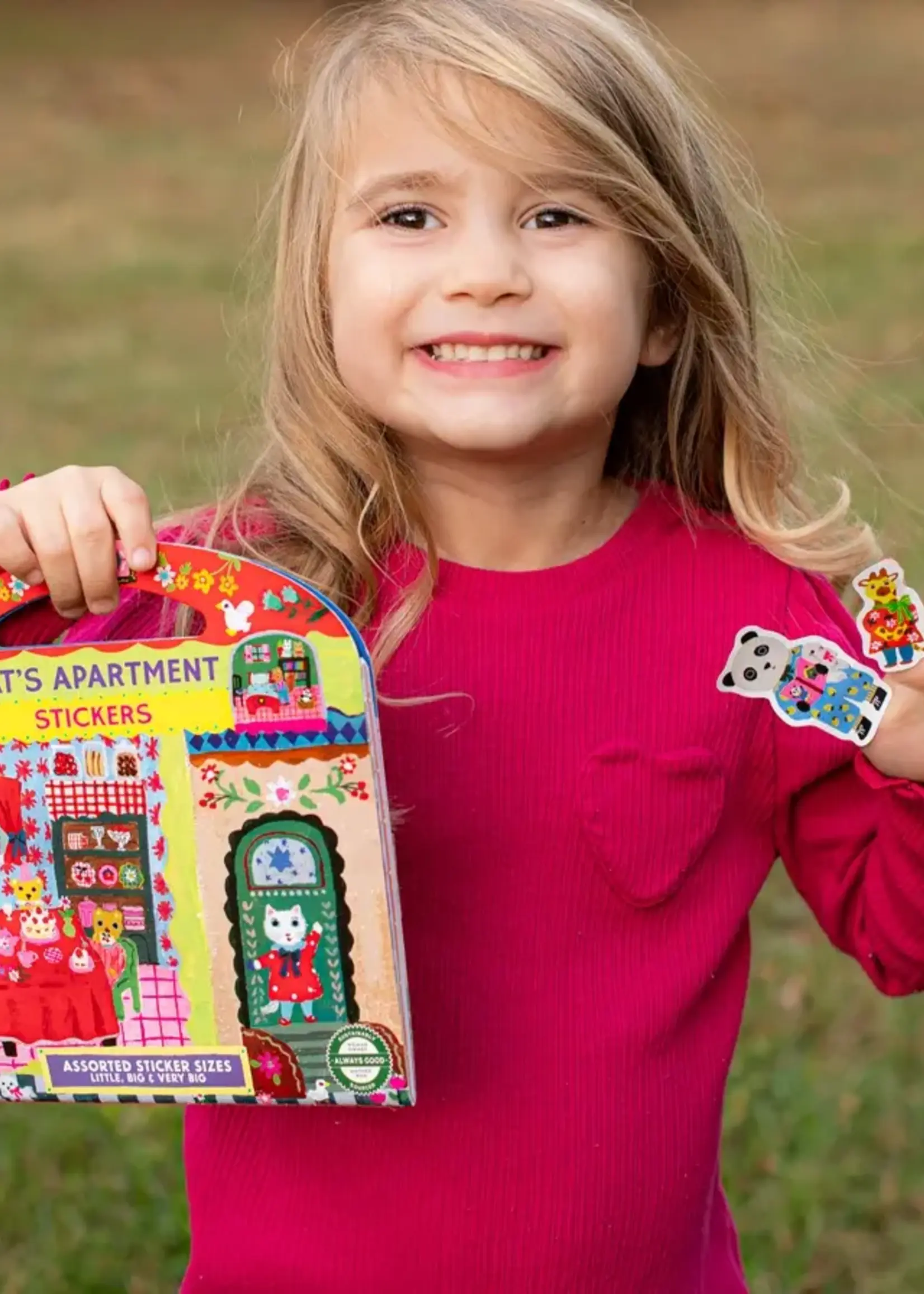 eeBoo Yumi Kitagishi Sticker Book - Cat Apartment