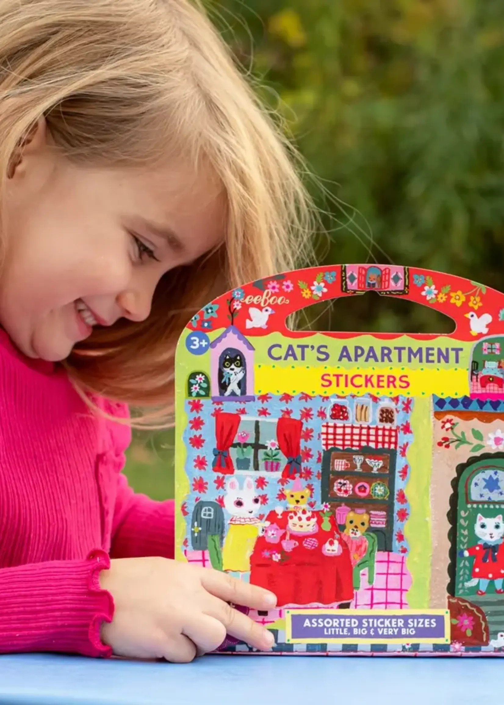 eeBoo Yumi Kitagishi Sticker Book - Cat Apartment