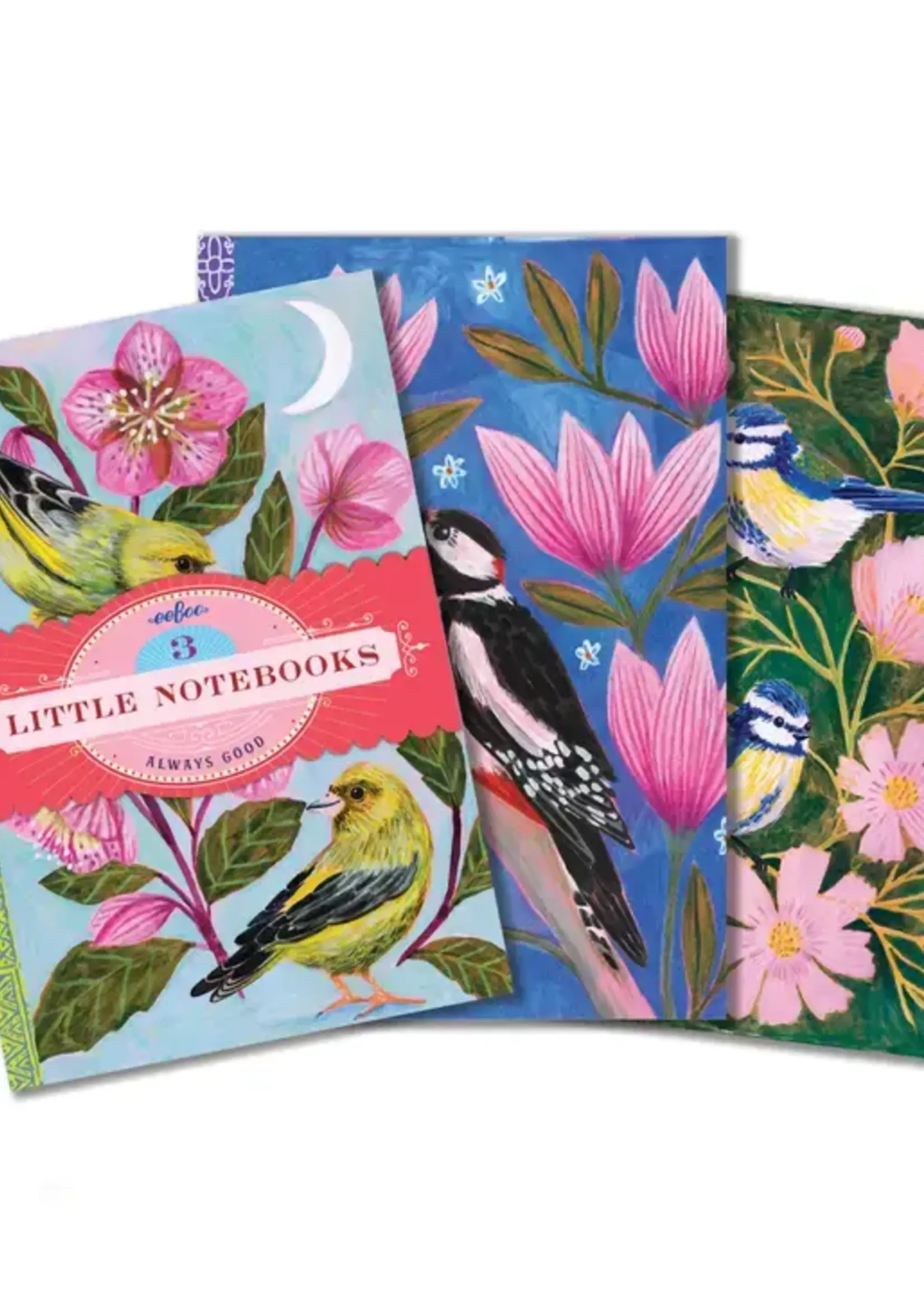 eeBoo Birds Little Notebook Set  of 3