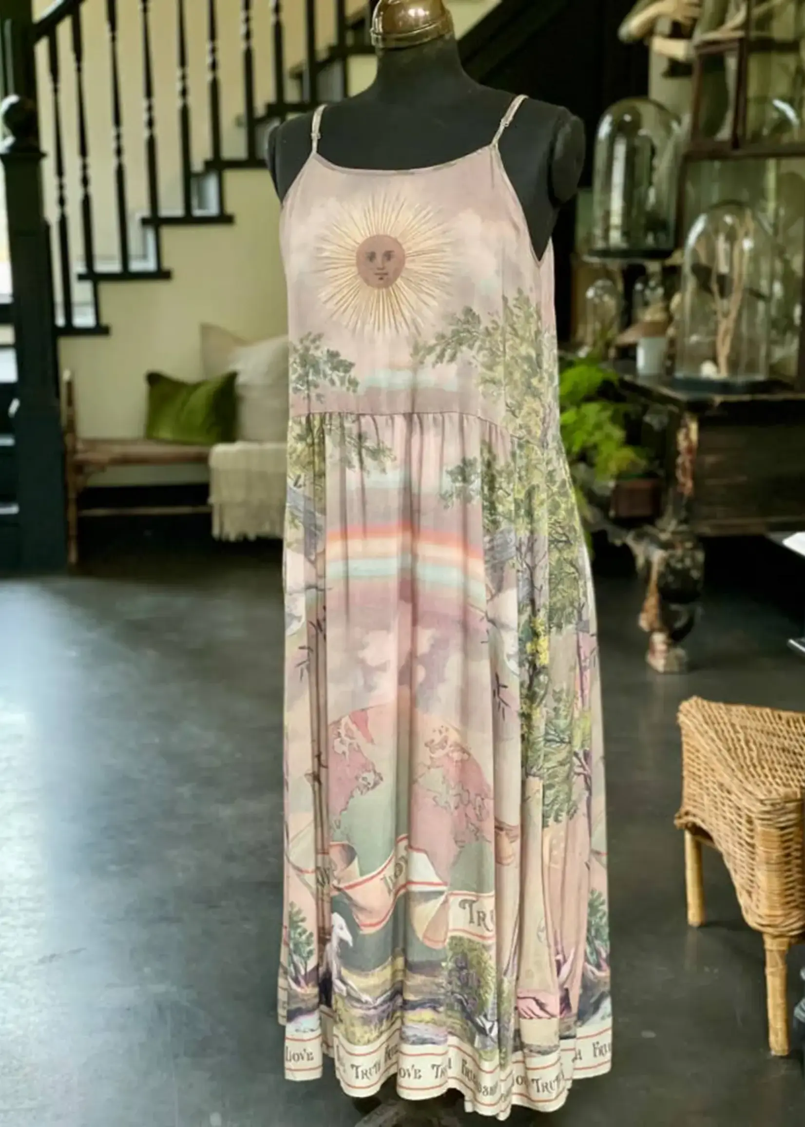 Market of Stars Friendship Love Truth Vintage Wash Slip Dress