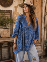Jaded Gypsy Clothing Sweet Nothings Top Navy Dot One Size PREORDER