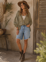 Cello Jeans Mid Waist Cut Off Shorts
