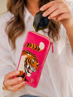 Thrill of the Tiger Velvet Glasses Pouch