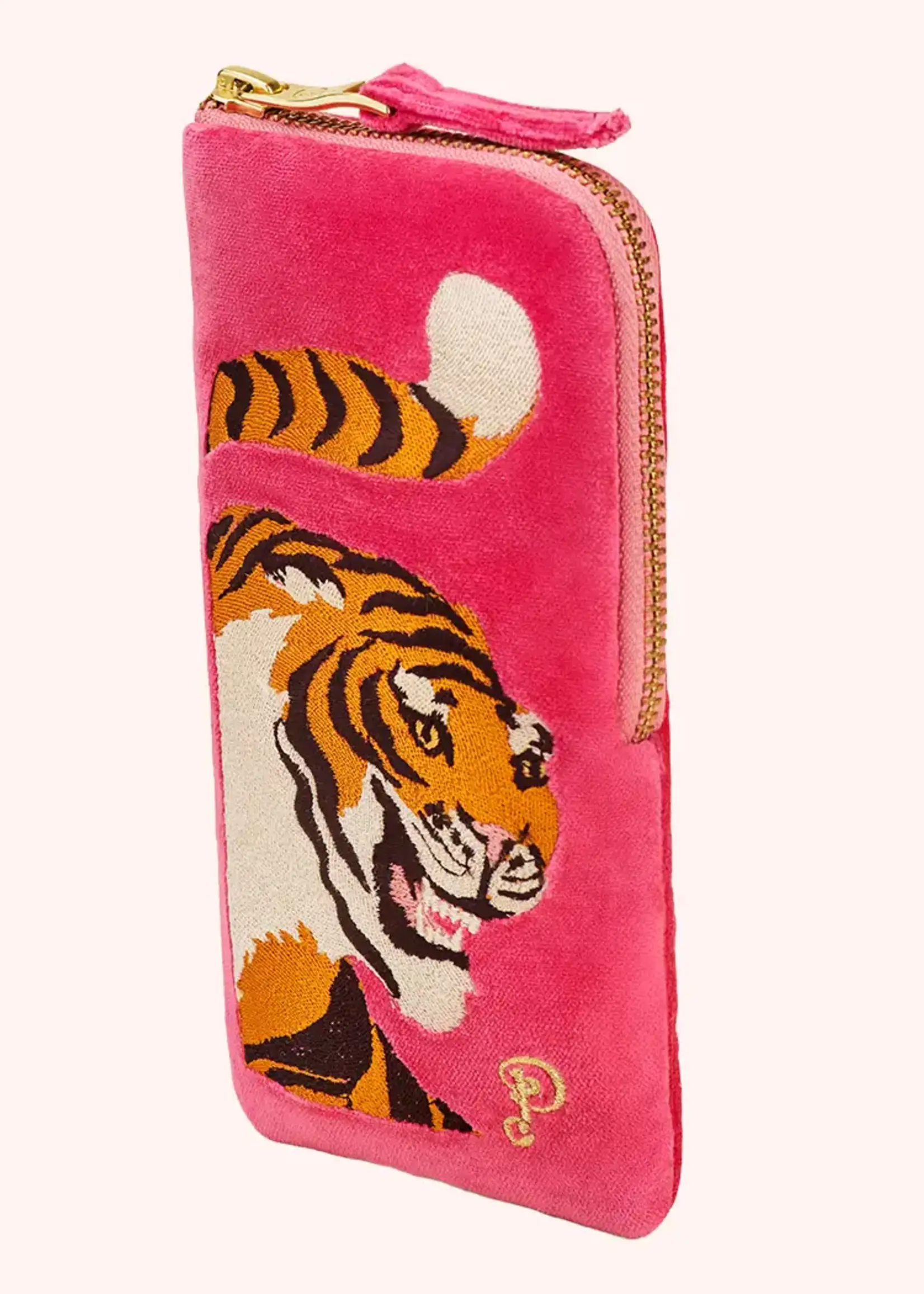 Thrill of the Tiger Velvet Glasses Pouch