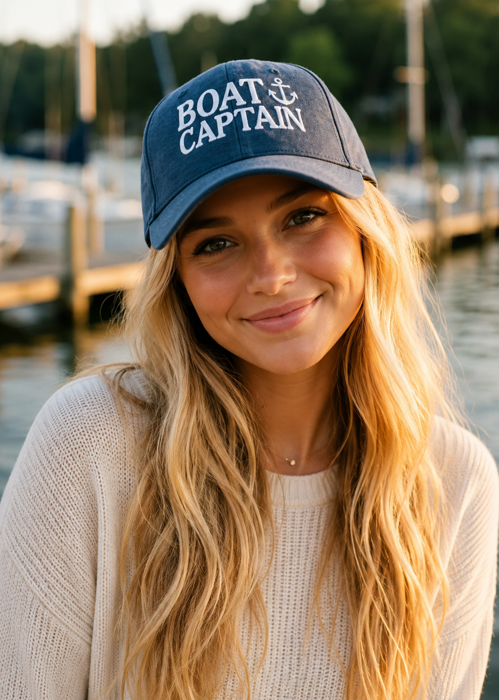 Boat Captain Ballcap Hat