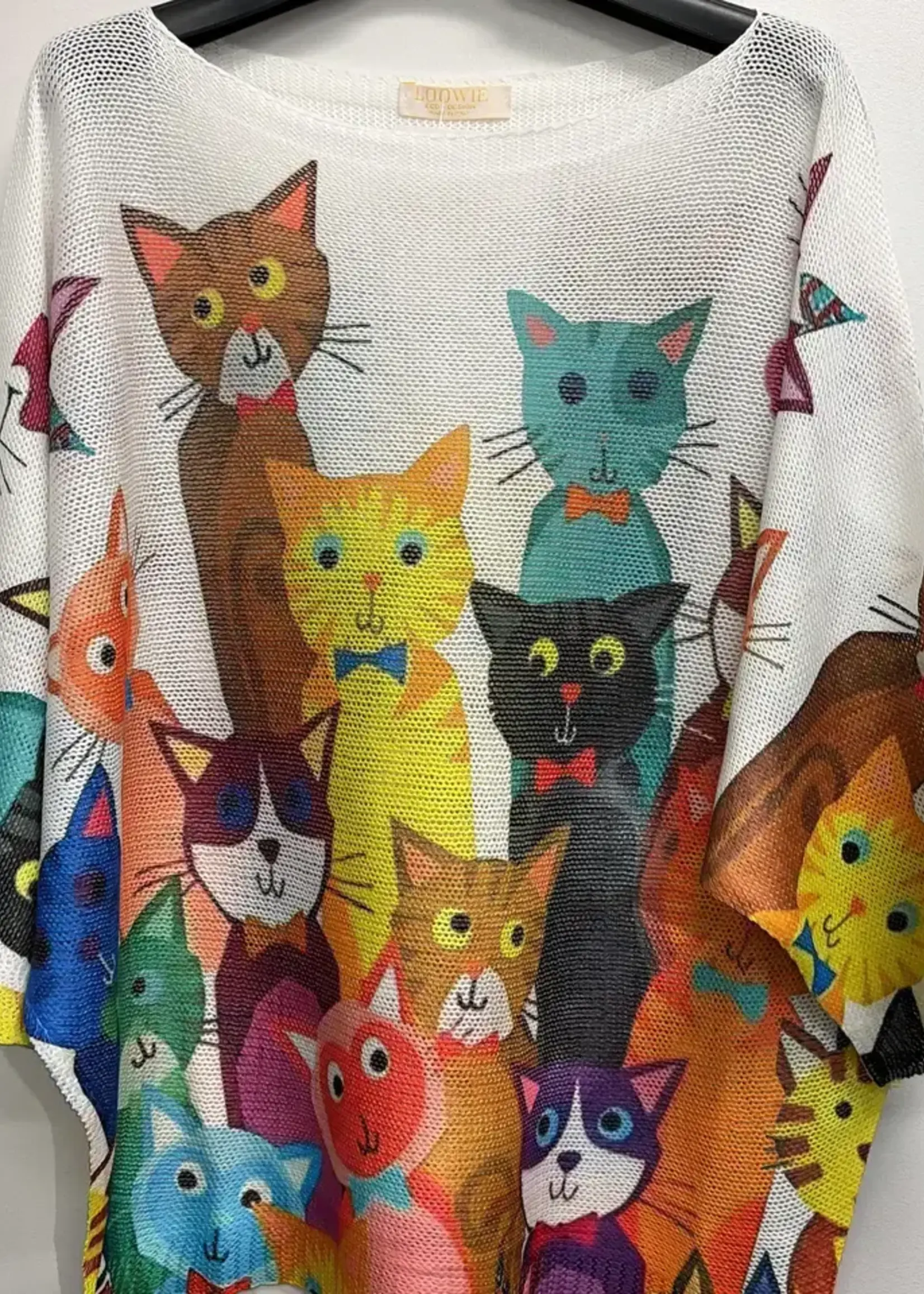 Whimsical Print Sweaters One Size
