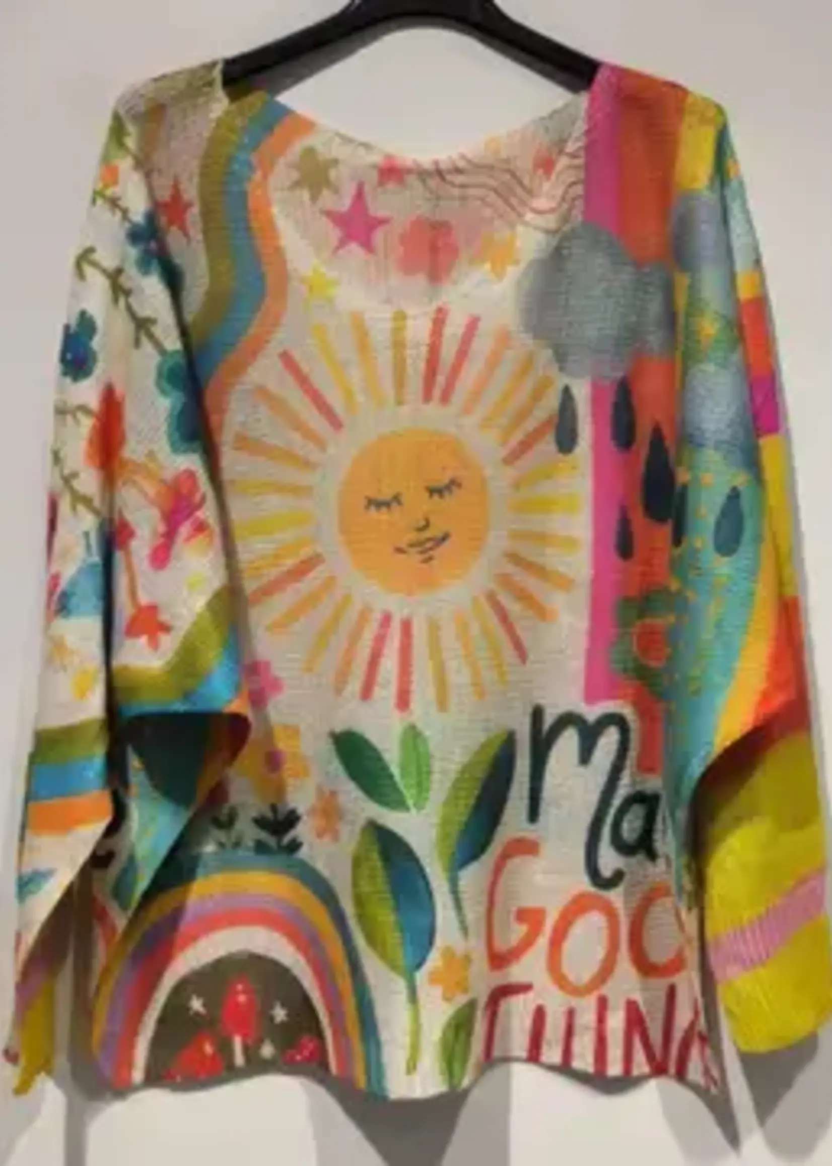 Whimsical Print Sweaters One Size