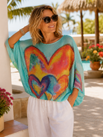 Whimsical Print Sweaters One Size