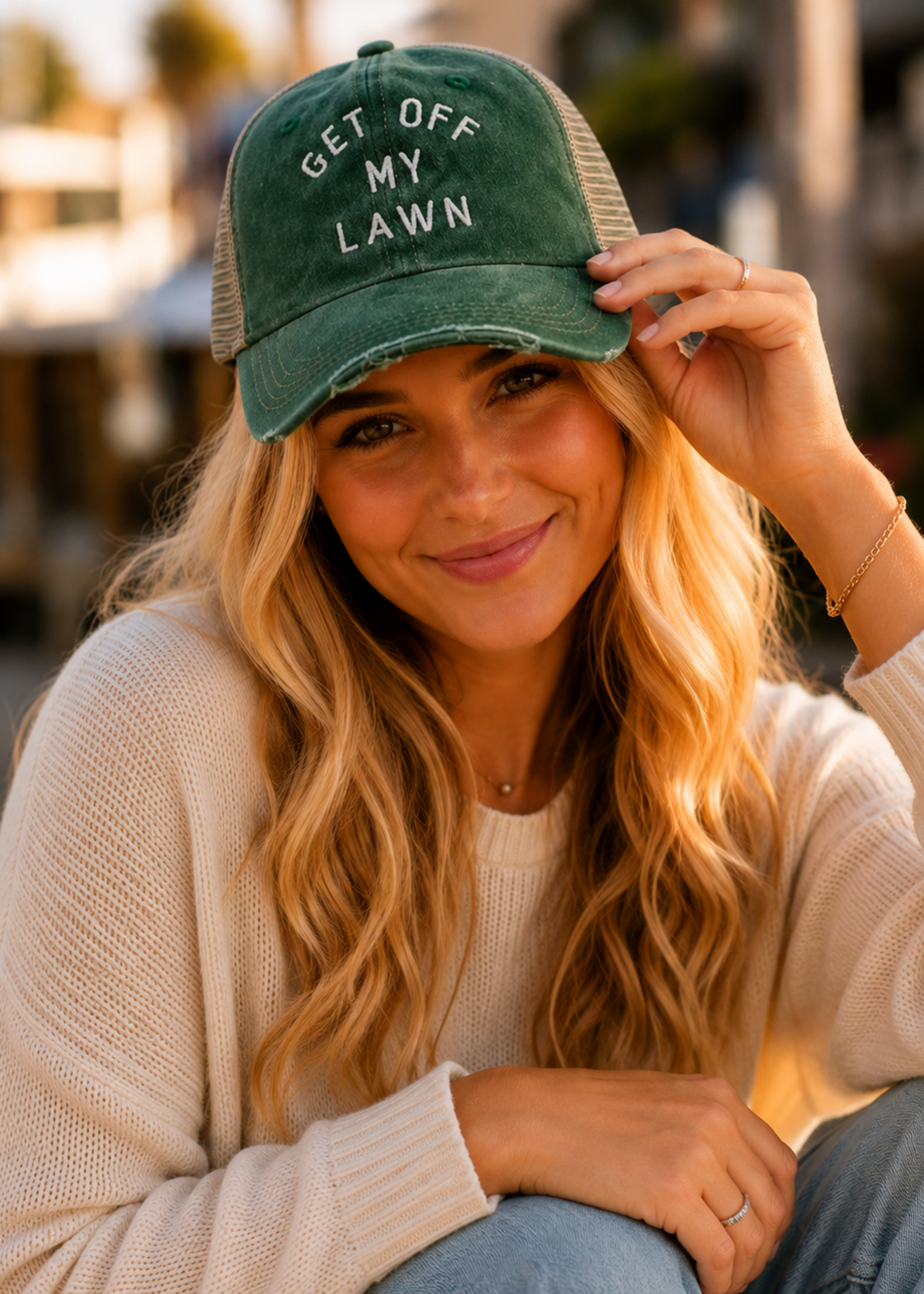 Get Off My Lawn Trucker Hat