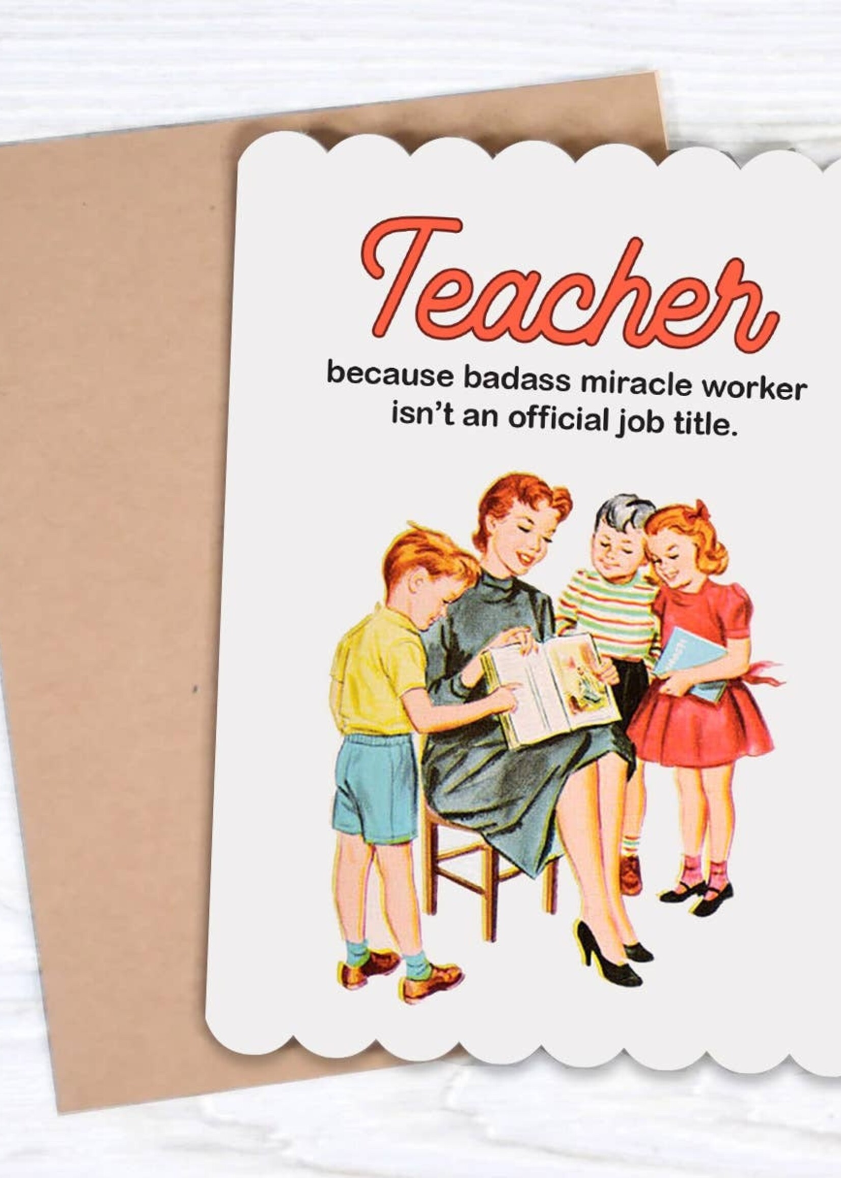 Teacher Miracle Worker Card
