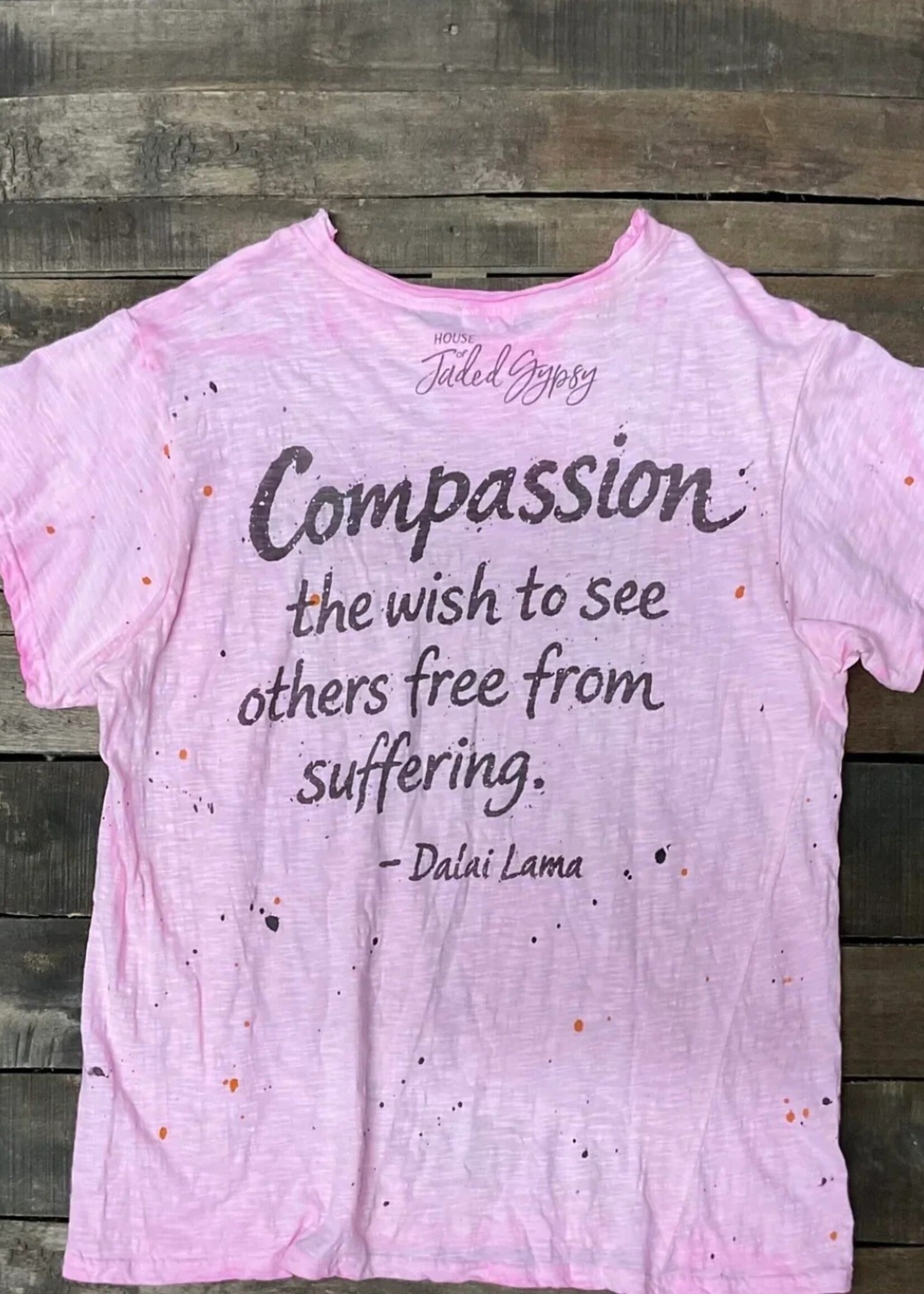 House of Jaded Gypsy Worn and Weathered Tee True Love One Size