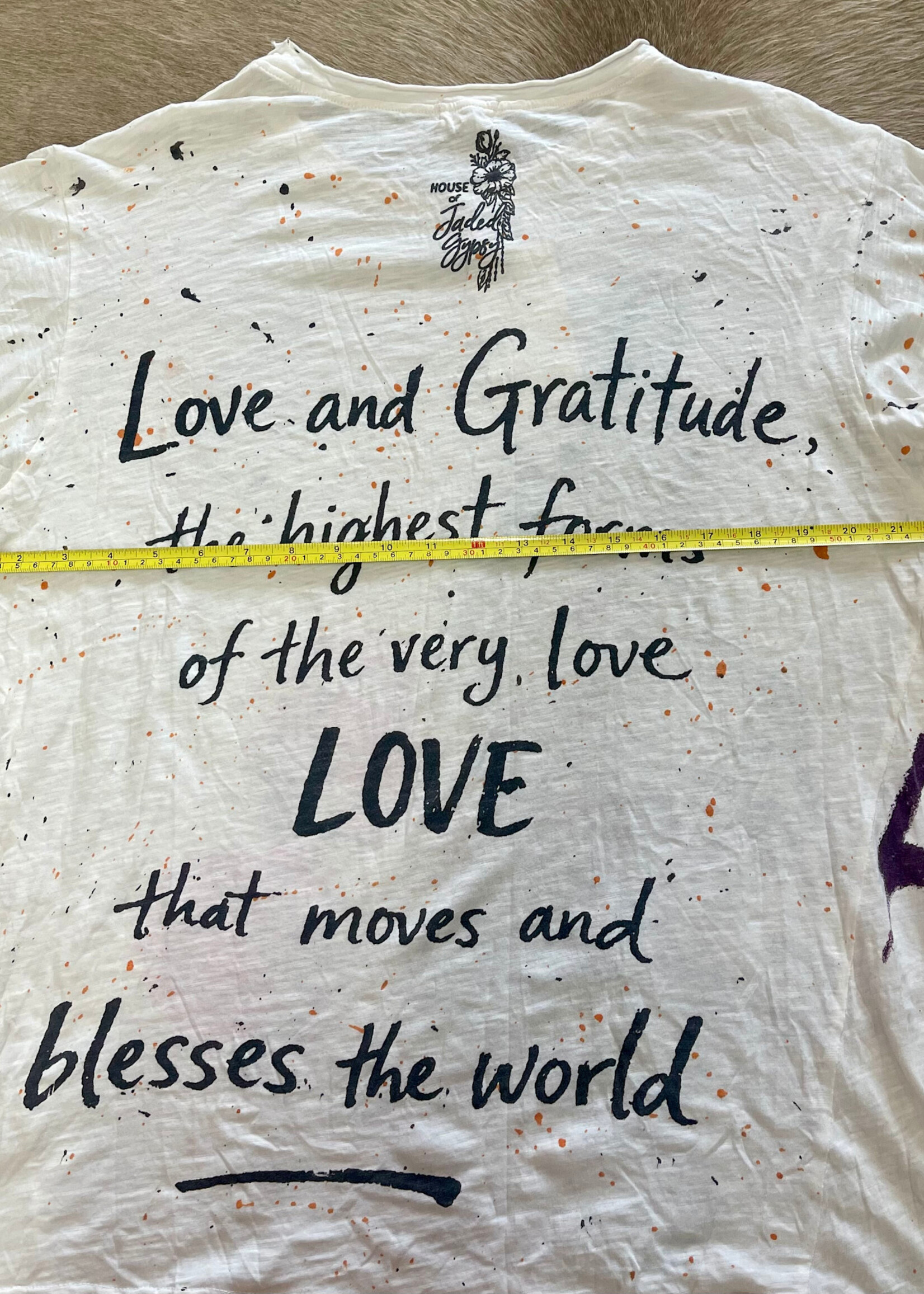 Worn and Weathered Tee Love Rules One Size