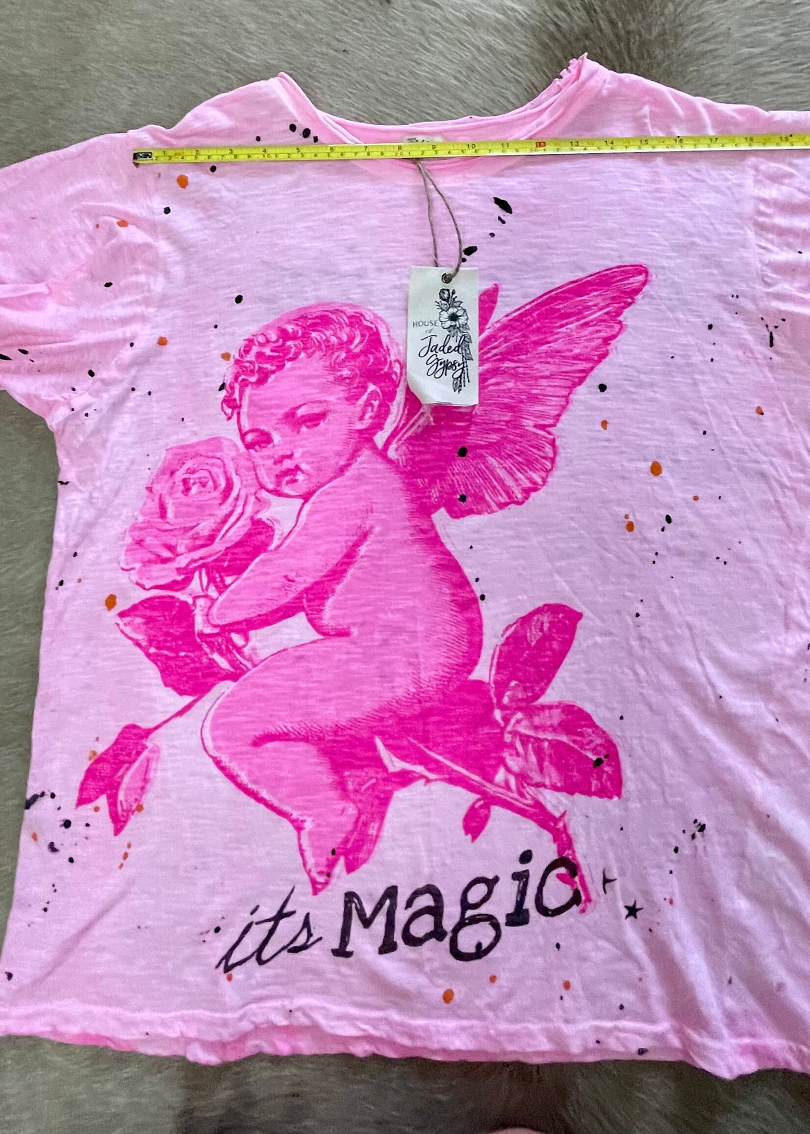 House of Jaded Gypsy Worn and Weathered Tee True Love One Size