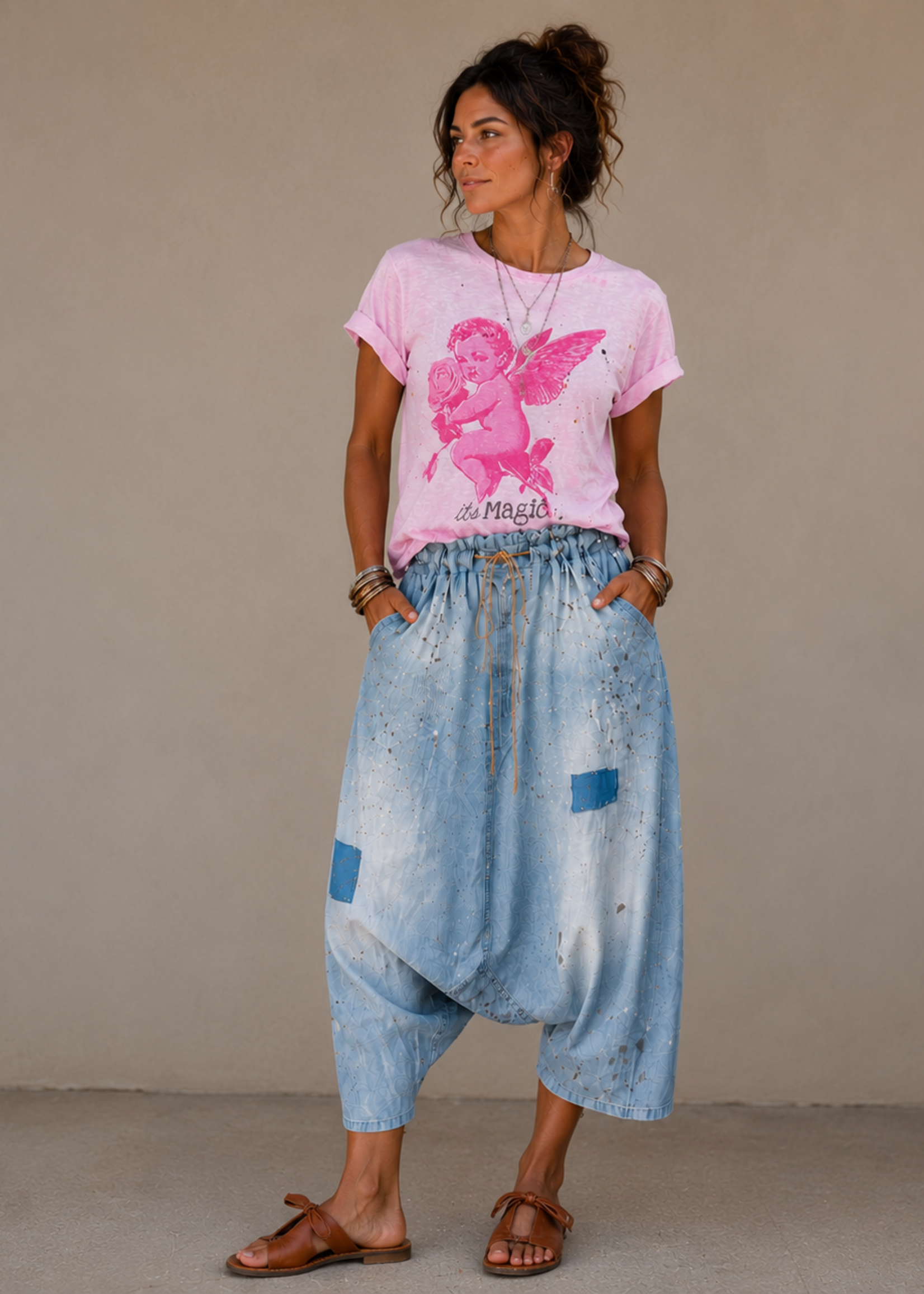Jaded Gypsy Clothing Earthsong Harem Pants Army Green PREORDER
