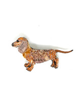 Trovelore Canela Dachshund Brooch Pin Handmade PREORDER