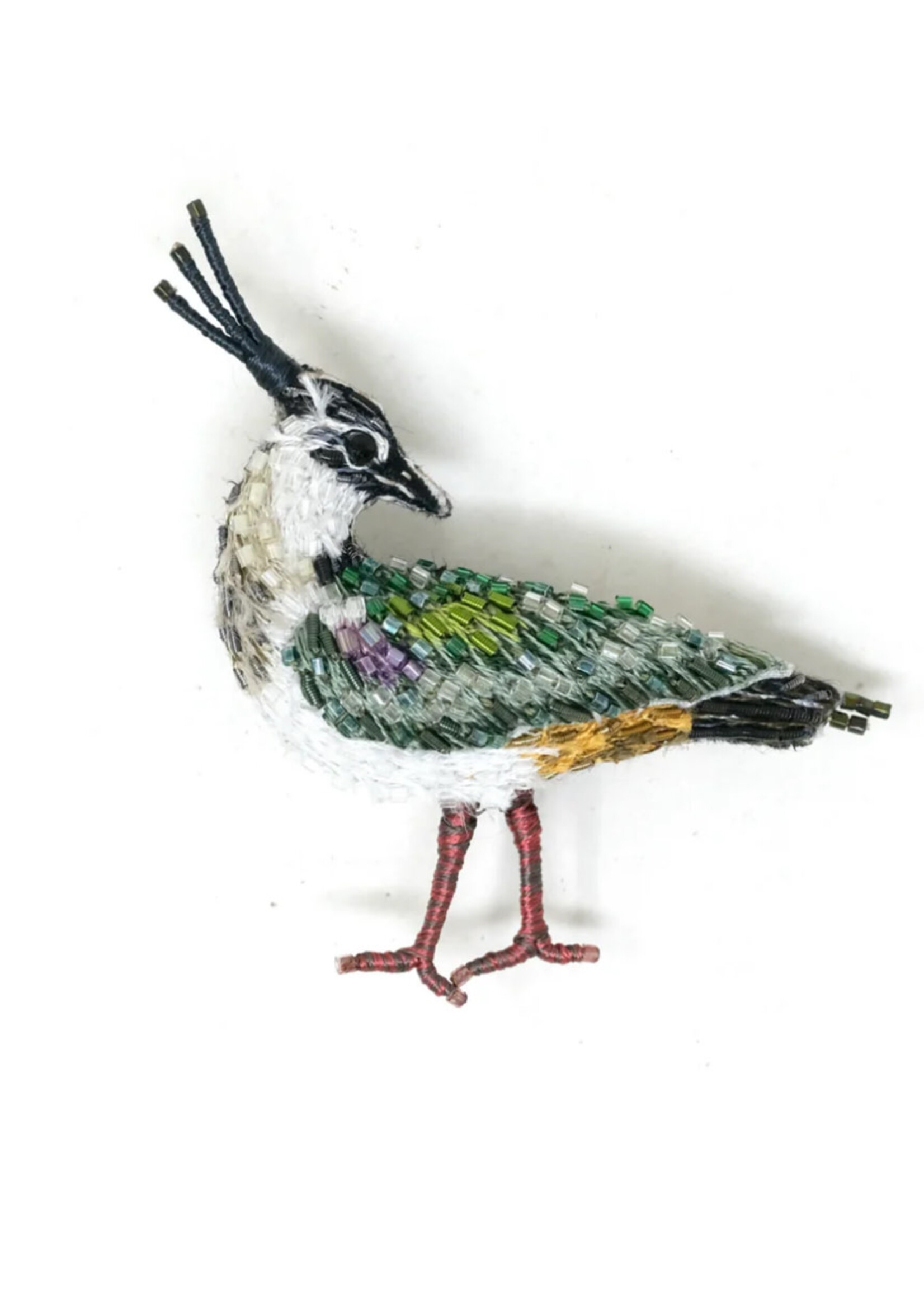 Trovelore Lapwing Bird Brooch Pin Handmade PREORDER