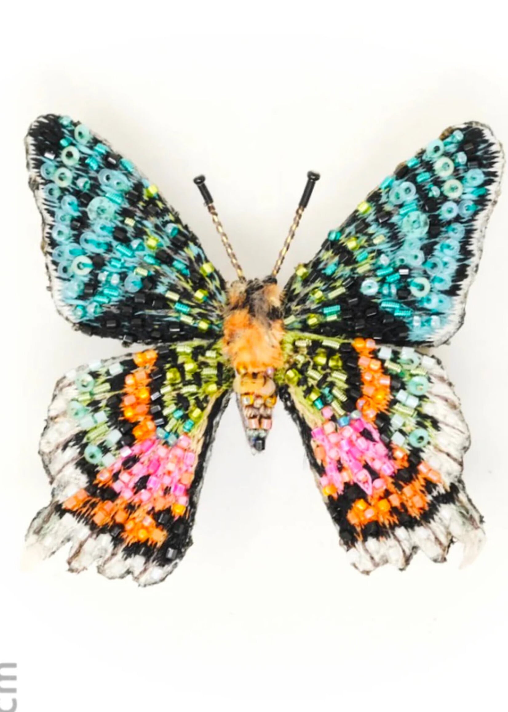Trovelore Madagascar Sunset Moth Brooch Pin Handmade PREORDER