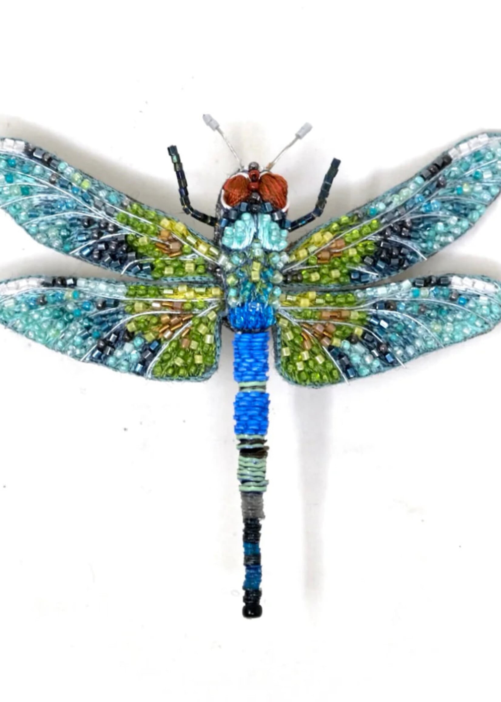 Trovelore Blue Emperor Dragonfly Brooch Pin Handmade PREORDER
