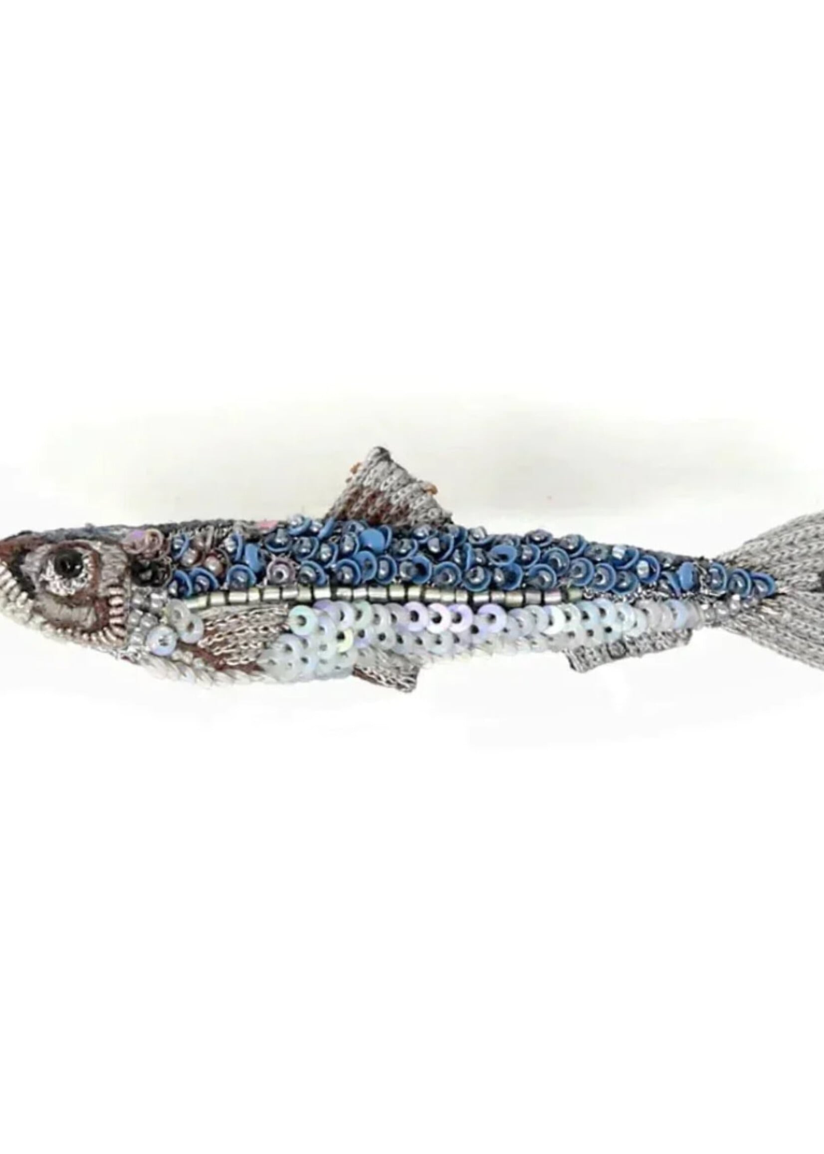 Trovelore Sardine Brooch Pin Handmade PREORDER