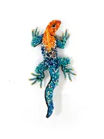 Trovelore Agama Lizard Brooch Pin Handmade PREORDER