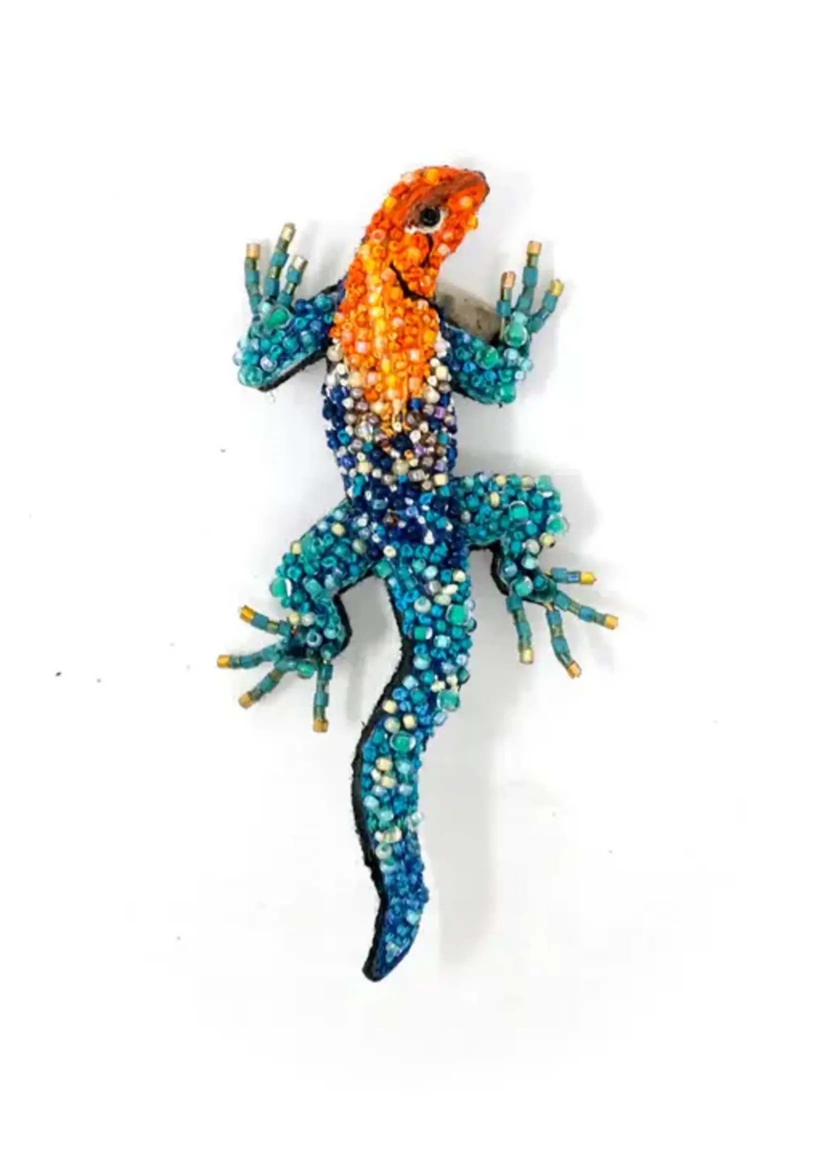 Trovelore Agama Lizard Brooch Pin Handmade PREORDER