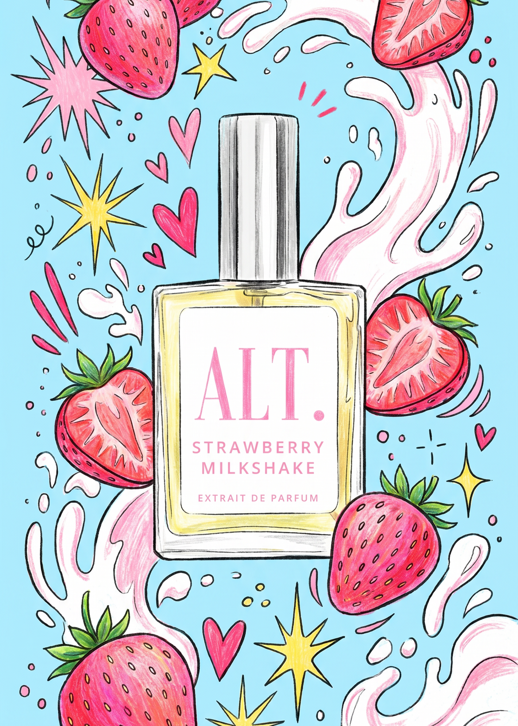 ALT. Fragrances Strawberry Milkshake Perfume (Inspired by Cry Baby)