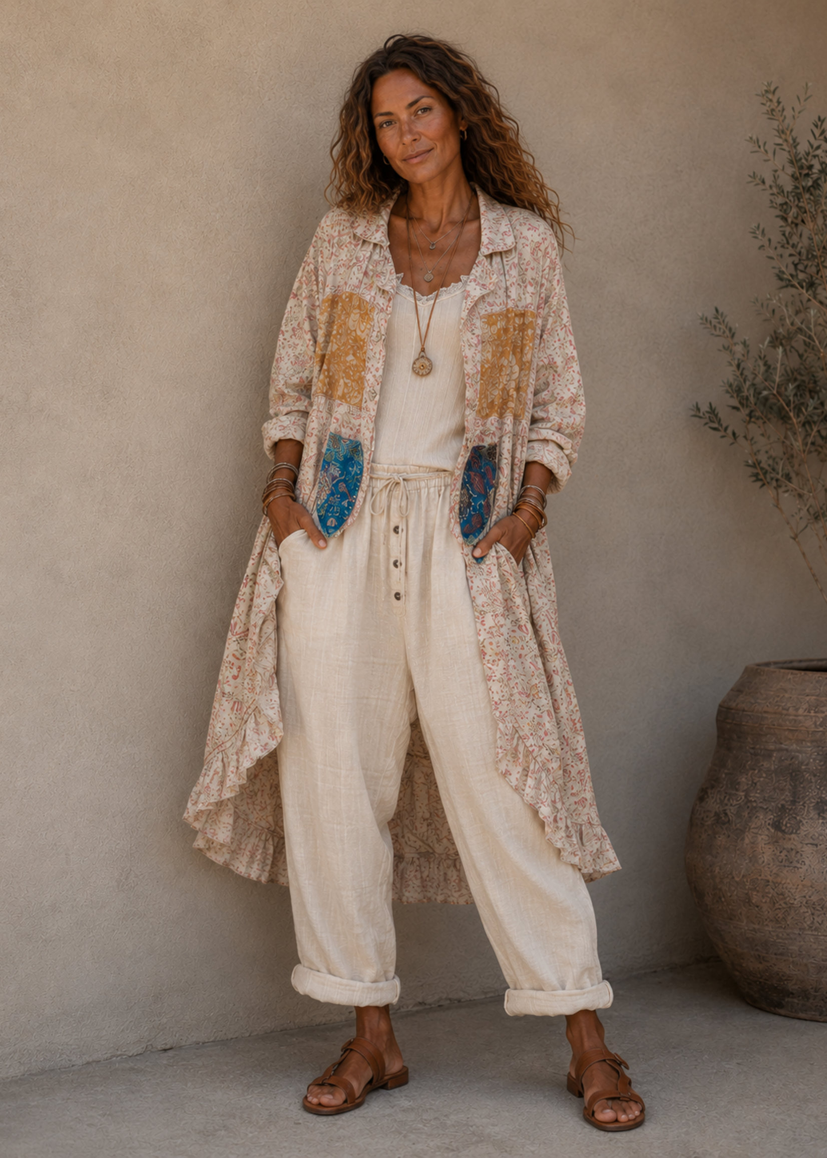 Jaded Gypsy Clothing Painted Meadows Jacket Hi-Lo