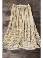 Jaded Gypsy Clothing Serene Sands Skirt Oatmeal One Size