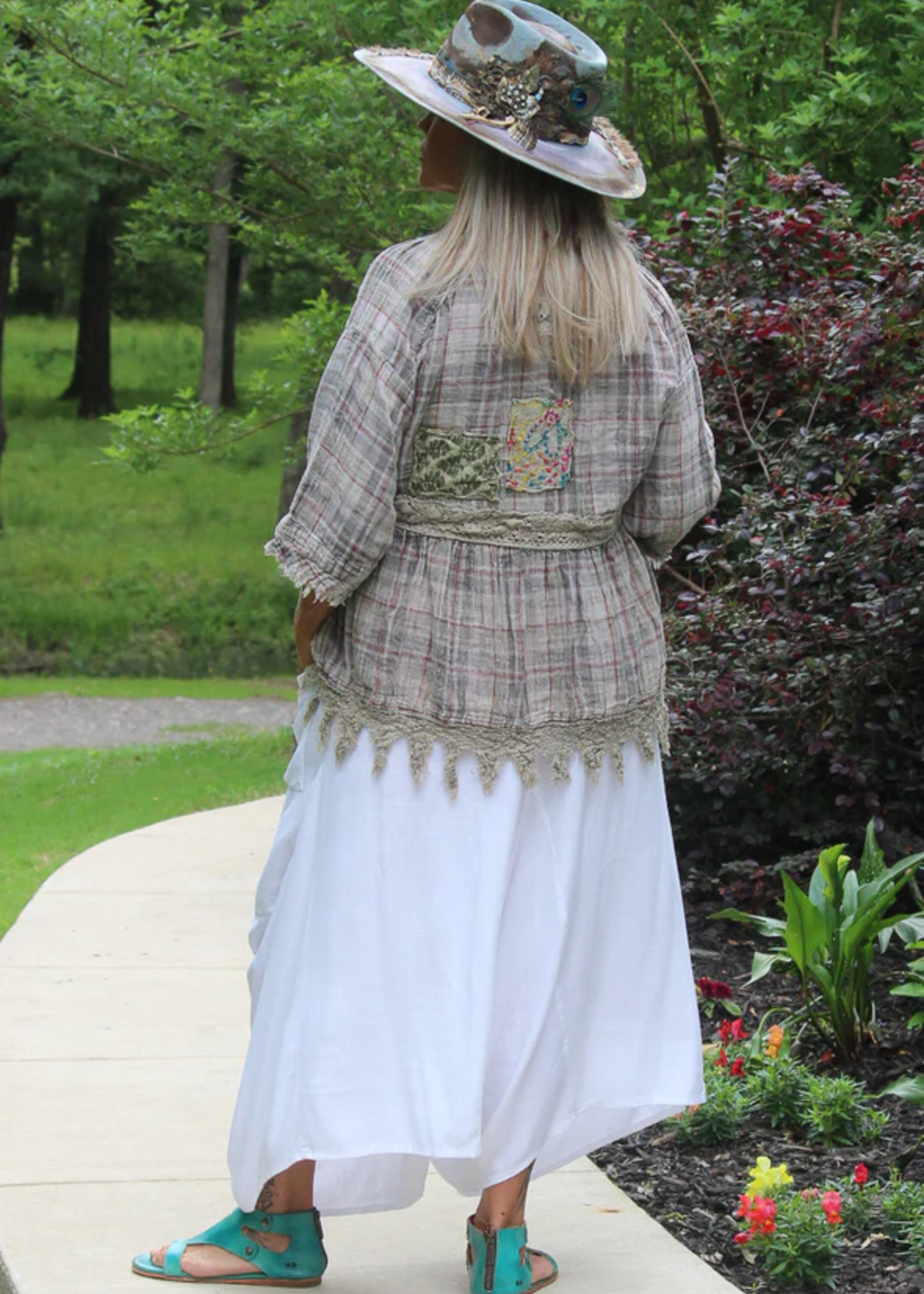 Jaded Gypsy Clothing Out & About Pants Parchment One Size