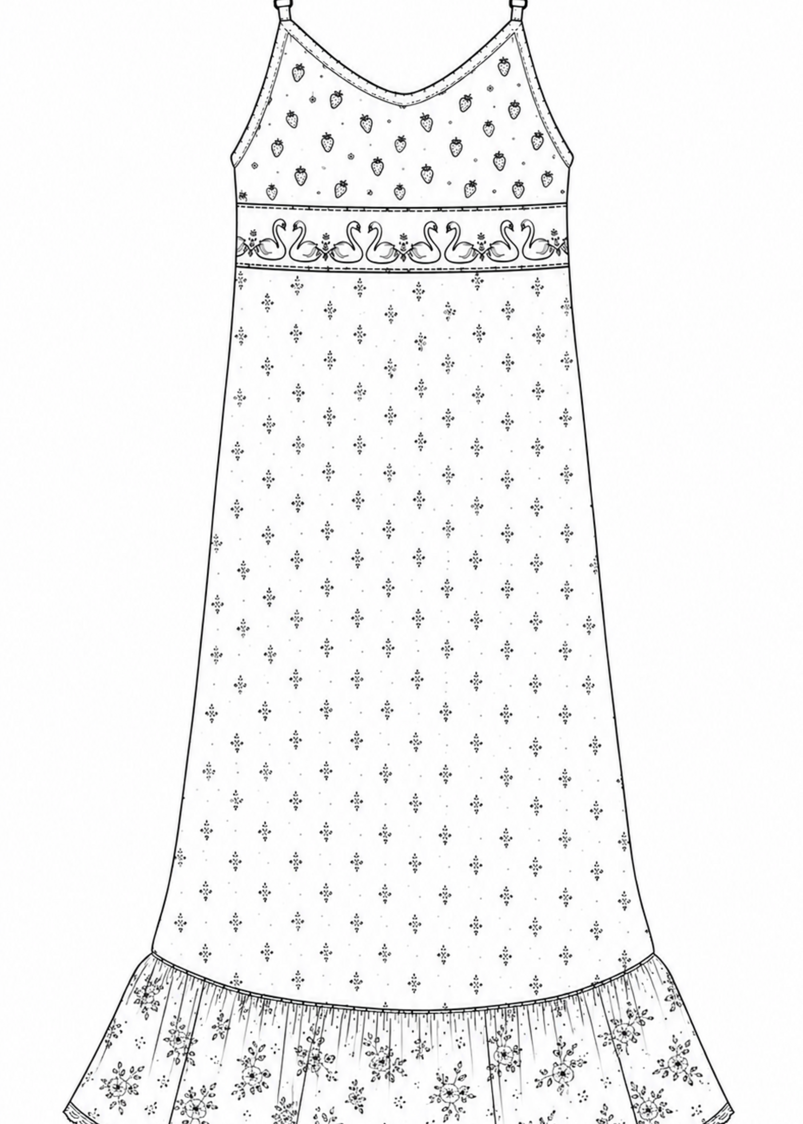 House of Jaded Gypsy Sunwashed Bloom Dress Golden