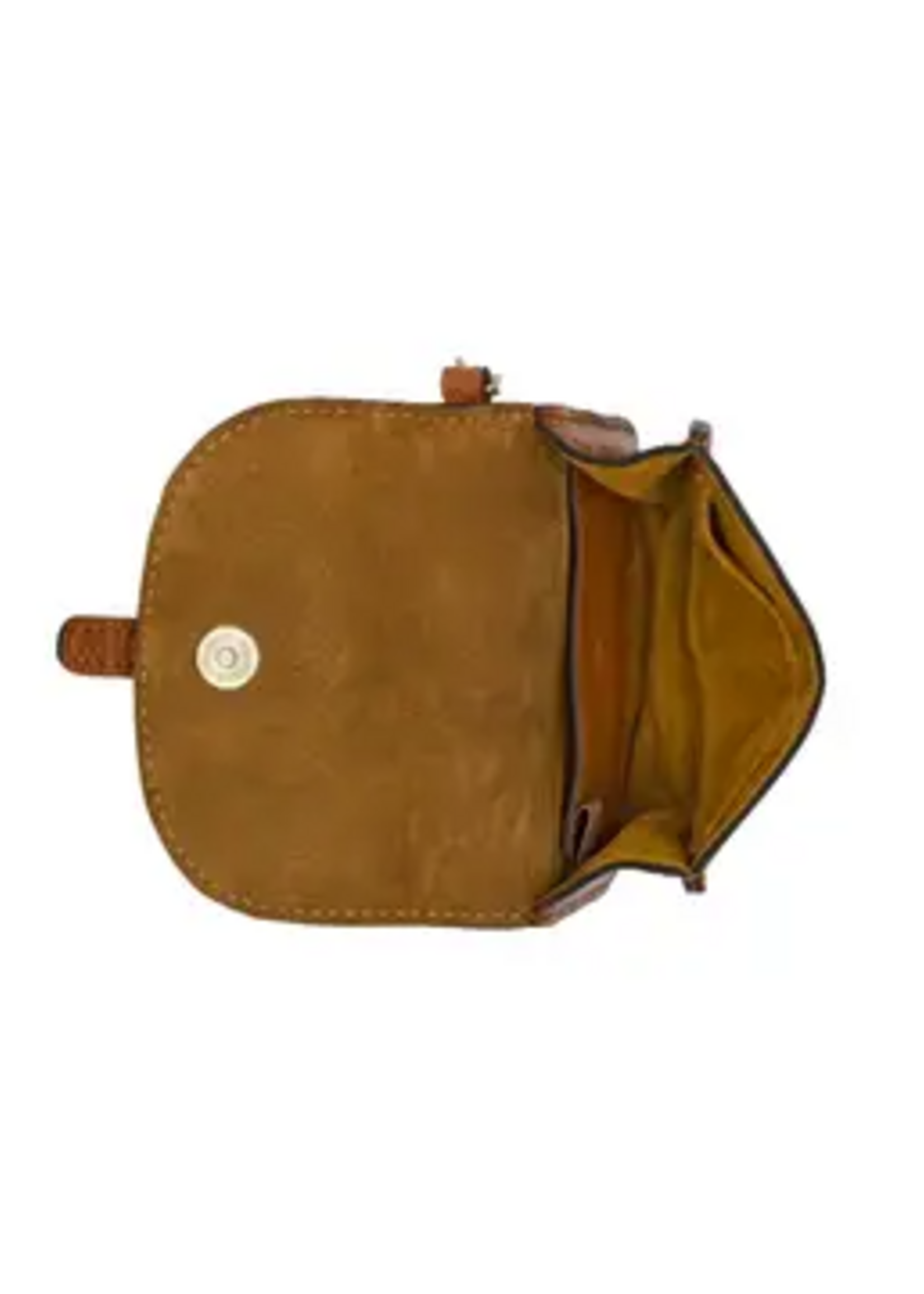 Patricia Nash Designs Liora Slouchy Tote w/ Mini Torri - Suede Leather Cognac