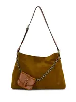 Patricia Nash Designs Liora Slouchy Tote w/ Mini Torri - Suede Leather Cognac