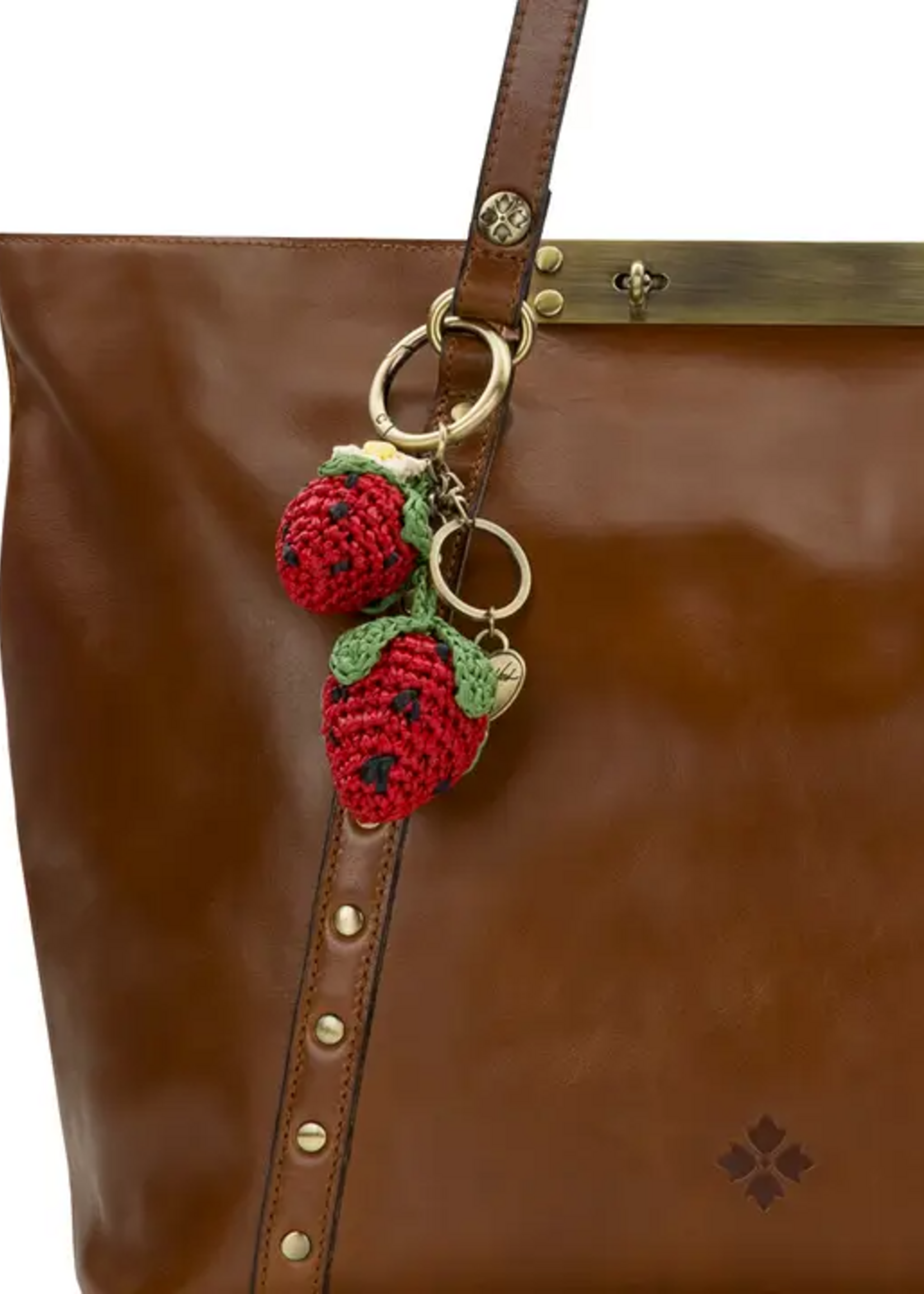 Patricia Nash Designs Raffia Strawberry Bag Charm