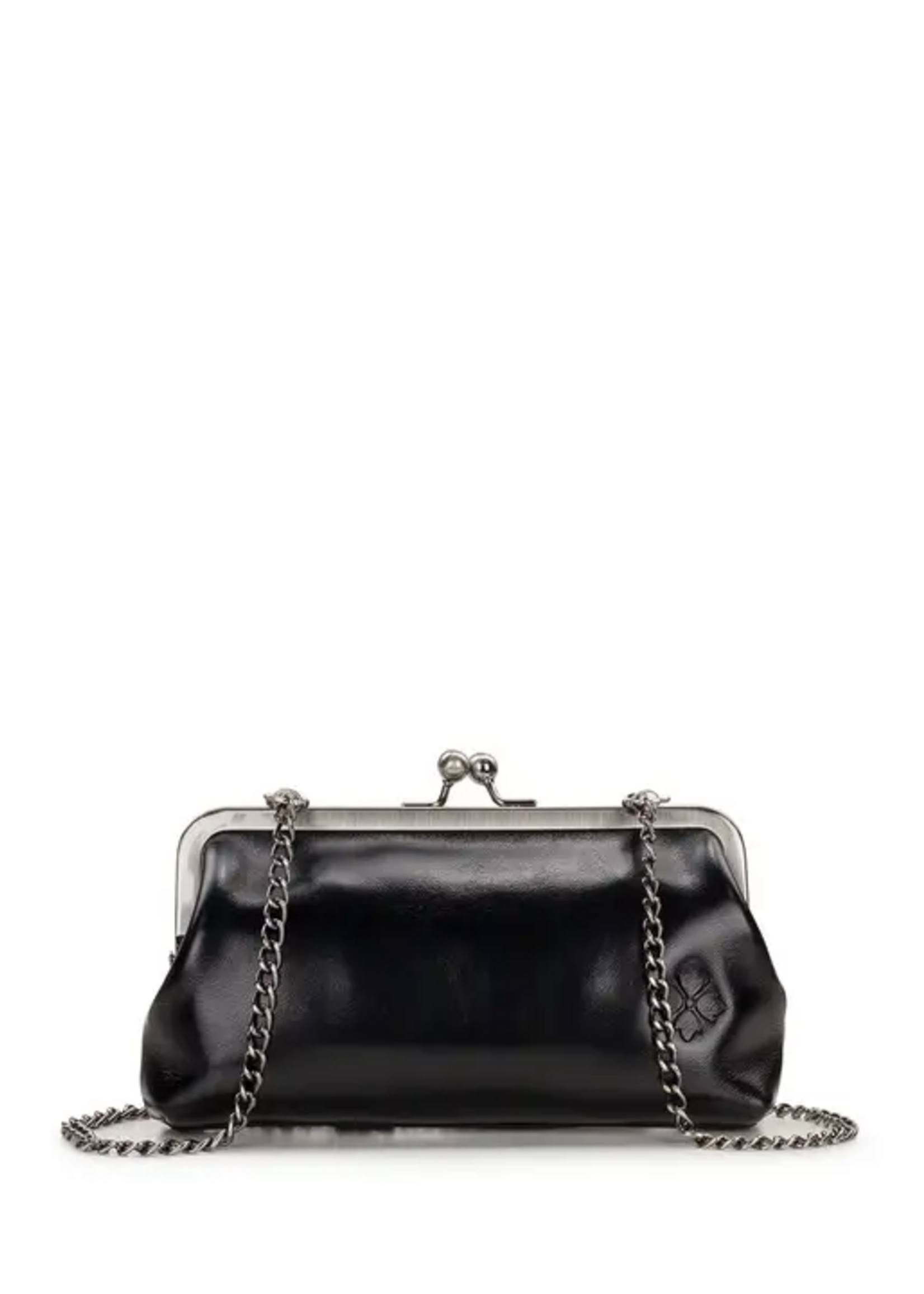 Patricia Nash Designs Mini Potenaz Chain Crossbody Kisslock Vintage Distressed Leather
