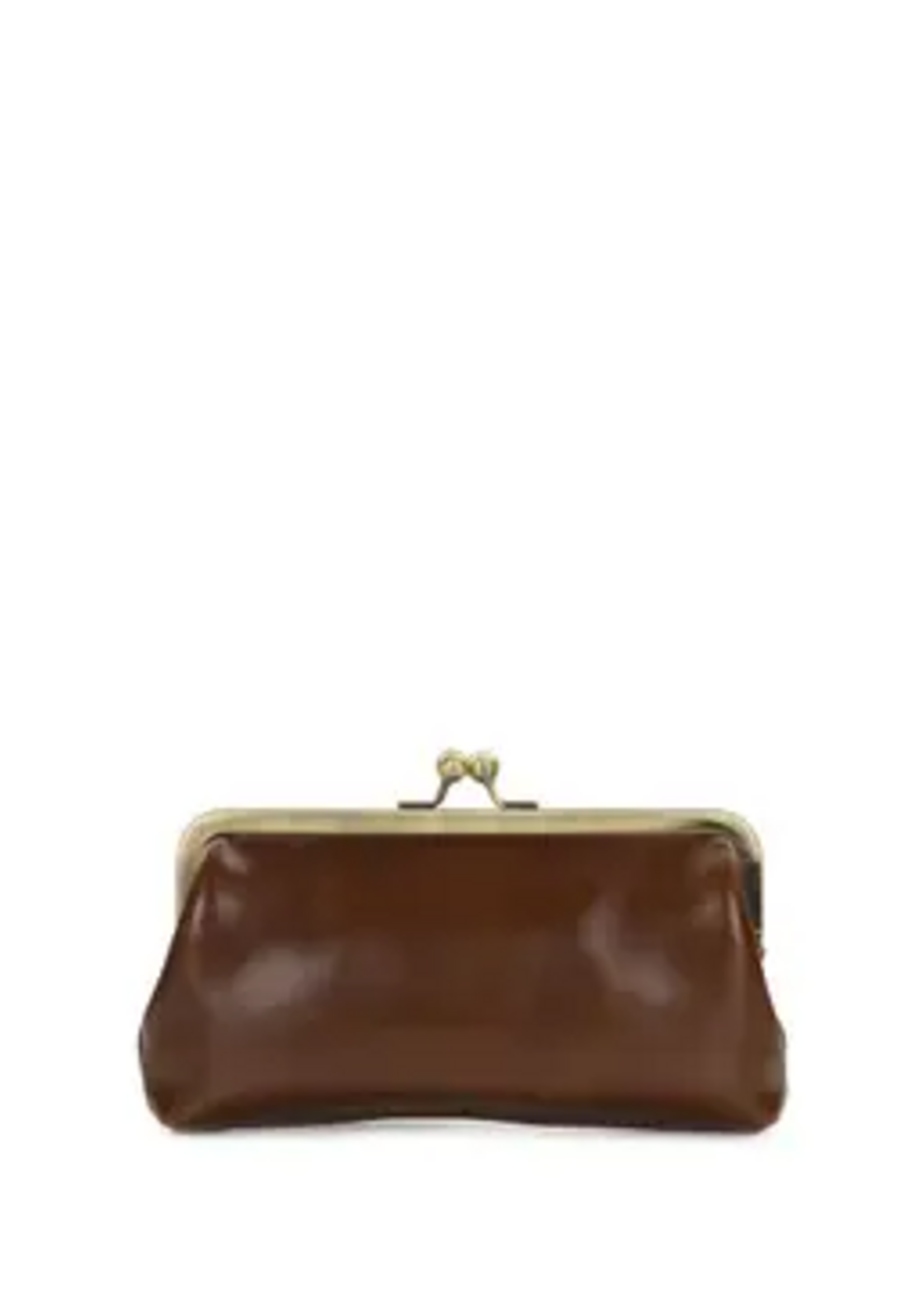 Patricia Nash Designs Mini Potenaz Chain Crossbody Kisslock Vintage Distressed Leather