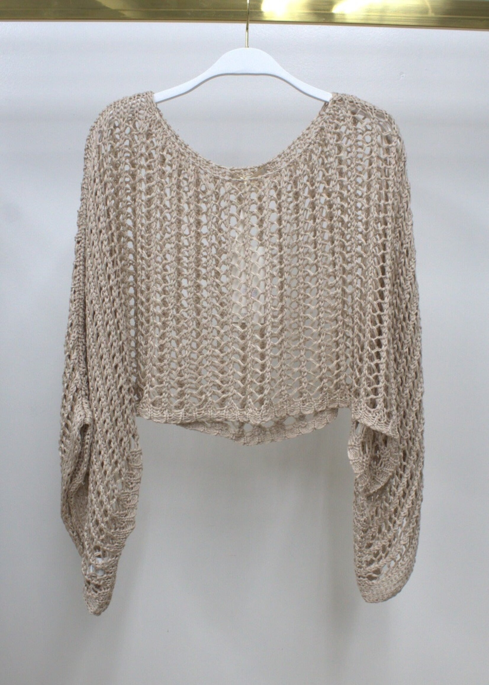 Milio Milano Crochet Layering Top One Size