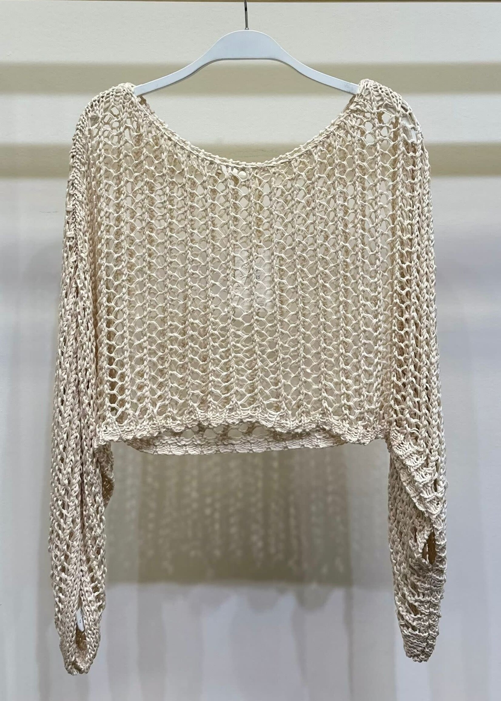 Milio Milano Crochet Layering Top One Size