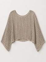 Milio Milano Crochet Layering Top One Size