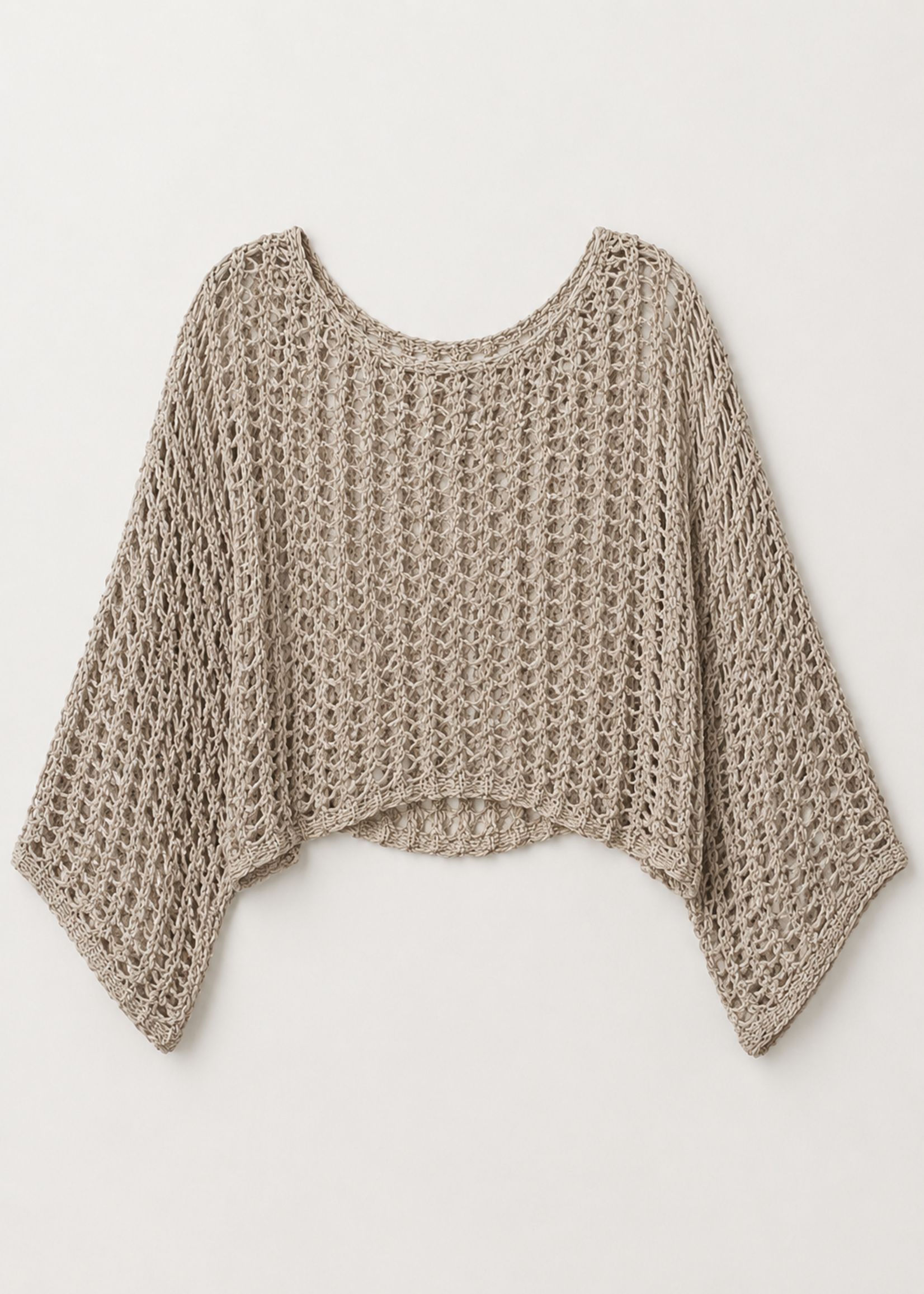 Milio Milano Crochet Layering Top One Size