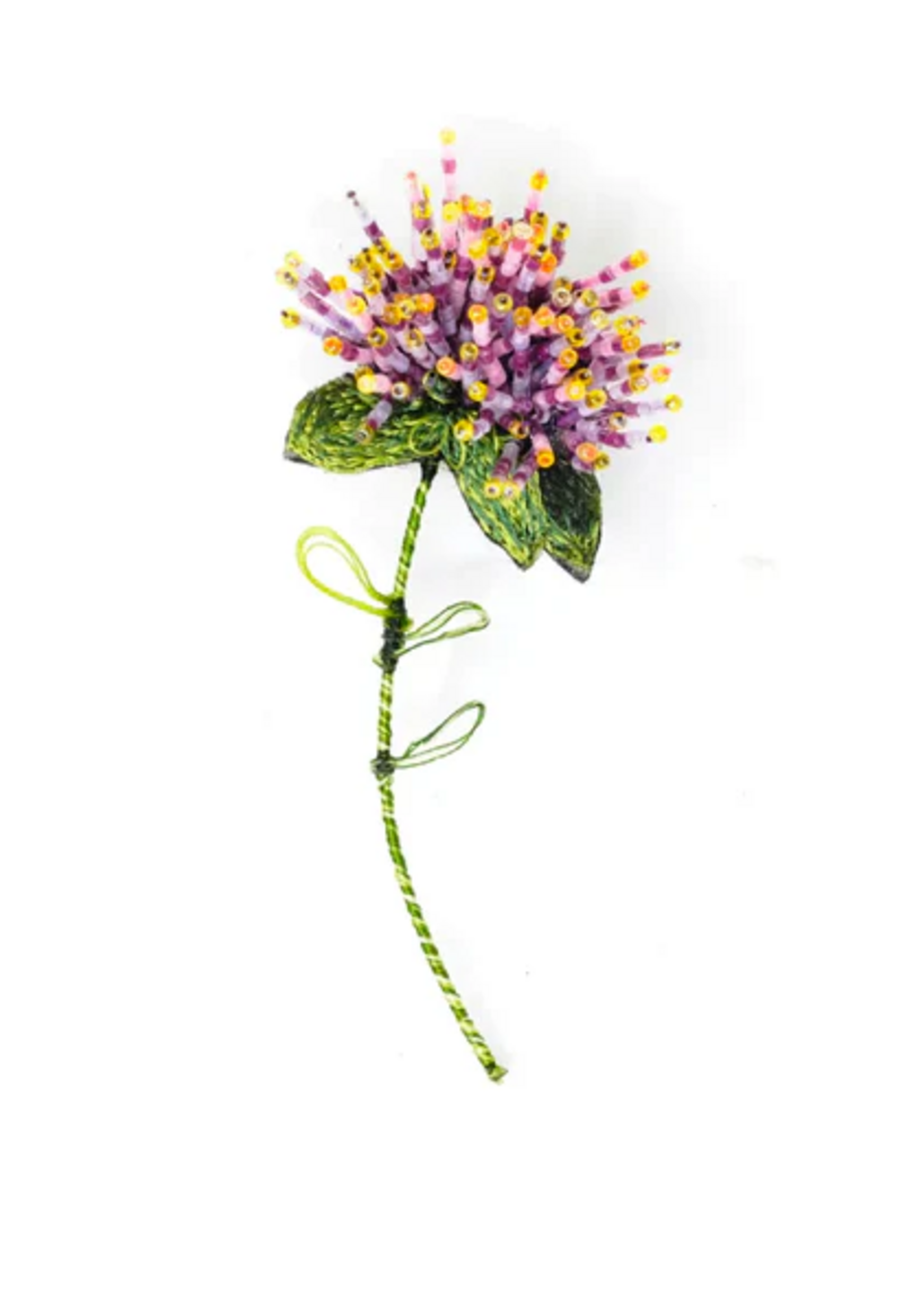 Trovelore Globe Amaranth Brooch Pin Handmade PREORDER