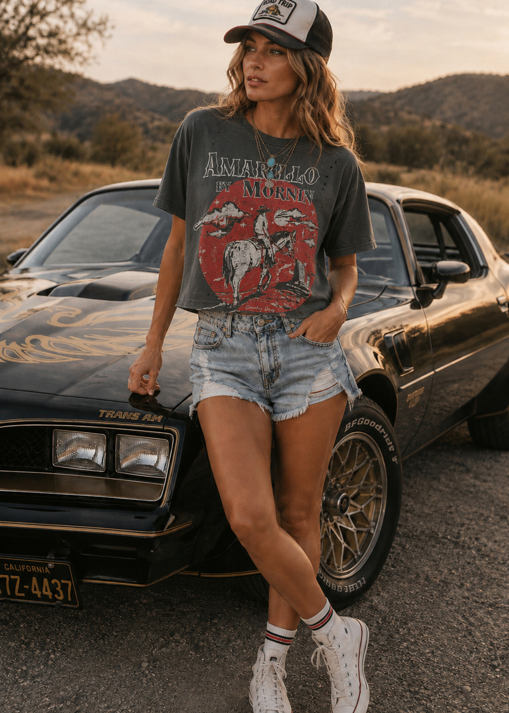 Country Deep Amarillo by Morning Crop Tee
