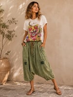 Jaded Gypsy Clothing Earthsong Harem Pants Army Green PREORDER