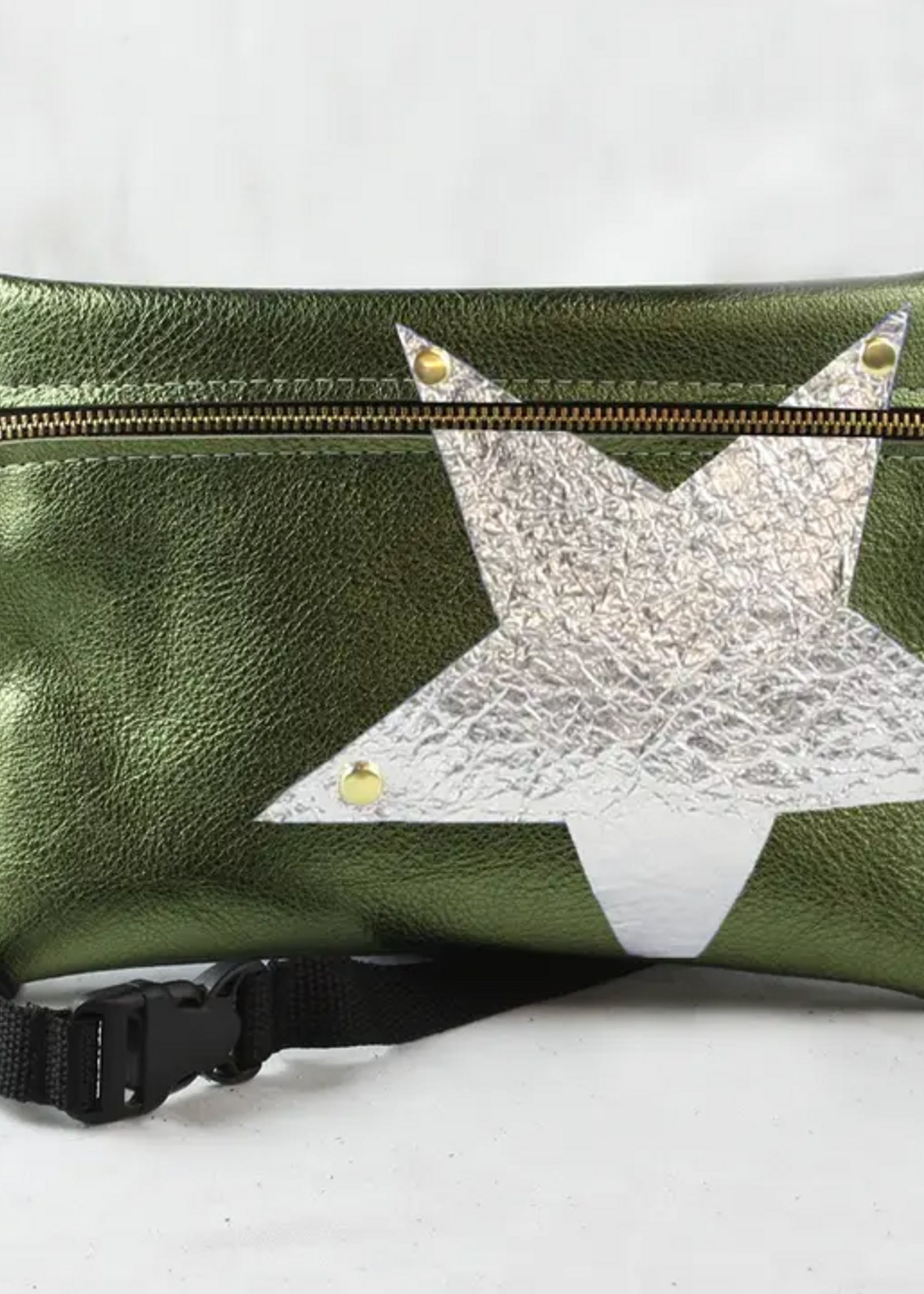 Zina Kao Vail Hip Bag Leather Star Applique