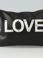 Zina Kao Carter Leather Bag LOVE Applique