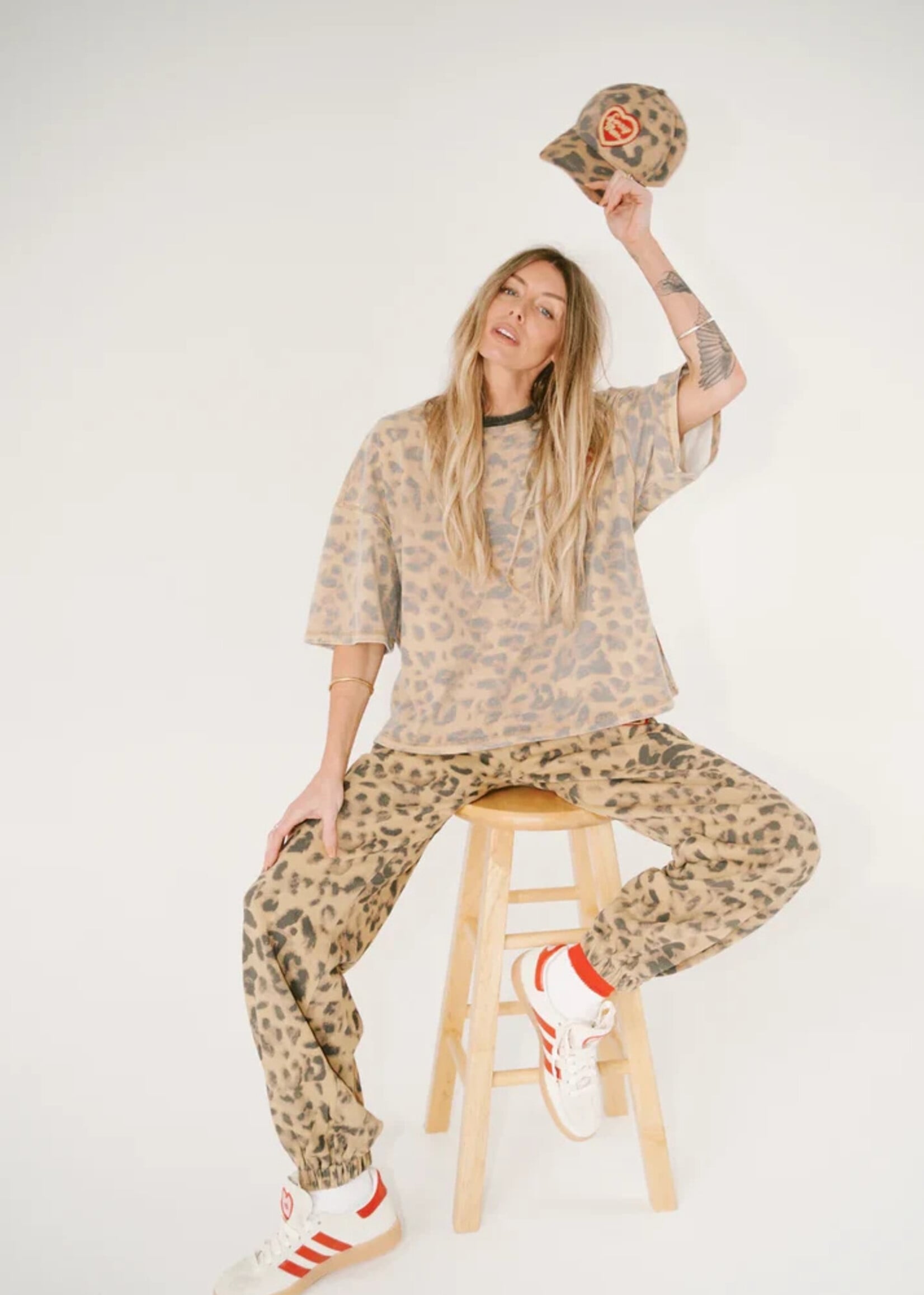 Happy Little Mother Sorry Mom Leopard Tee