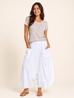 Jaded Gypsy Clothing Out & About Pants Parchment One Size