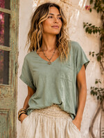 Jaded Gypsy Clothing Moon Dance V-Neck Tee