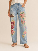 Jaded Gypsy Clothing Peace & Love Jeans Floral Garden